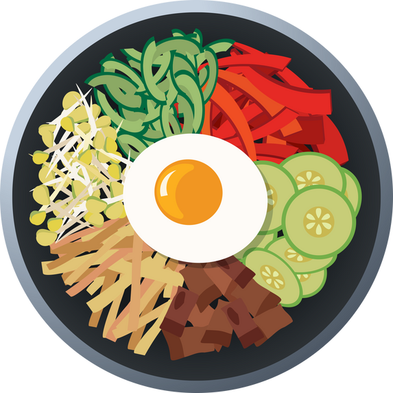 bibimbap korean food.